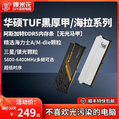阿斯加特ddr5内存条海拉16Gx2 5600/6000/6400/6800TUF华硕台式机