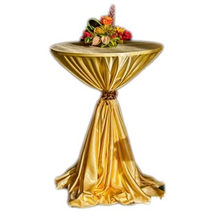 定制鸡尾酒会桌布吧台套高脚桌布展会活动冷餐宴台布酒店圆形桌布