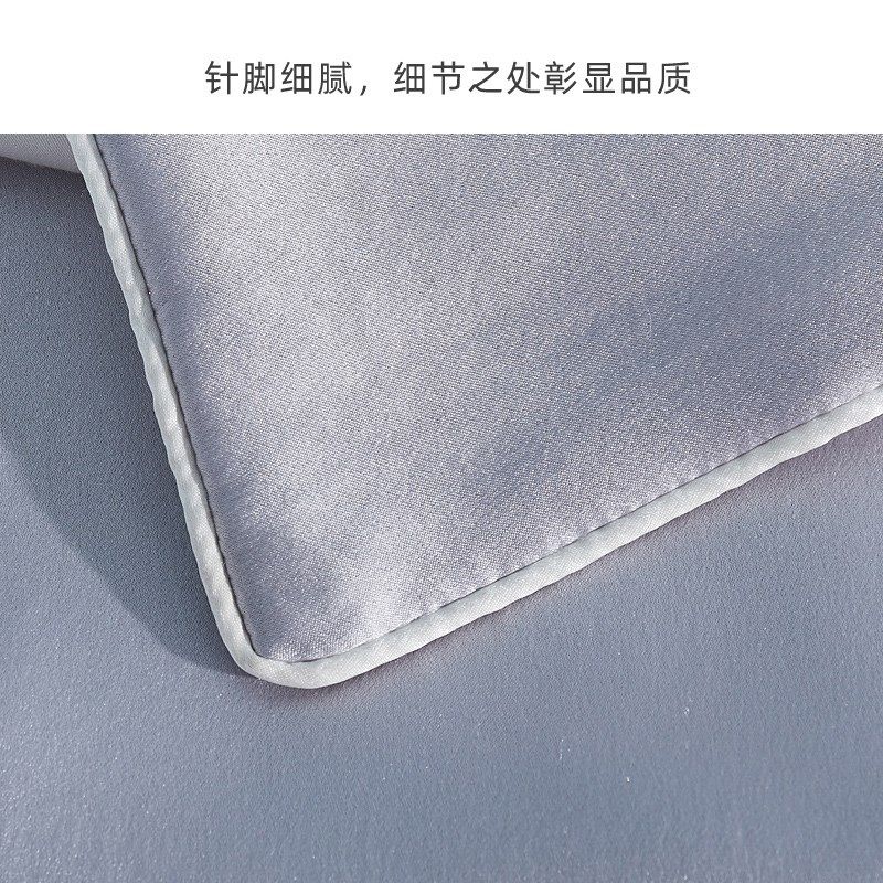 慈云苏州真丝枕套纯色100%桑蚕丝枕头套单面丝绸单人加厚19姆米