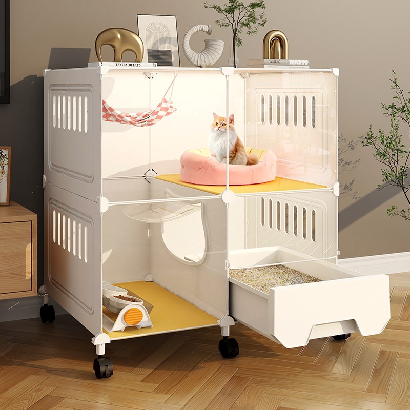 猫笼子猫厕猫砂盆一体猫别墅家用室内不占地猫窝猫屋猫咪空笼猫柜