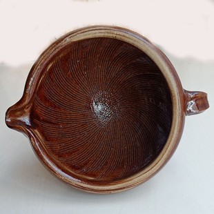 擂钵家用捣蒜器擂辣椒皮蛋擂茶钵婴儿研磨器磨米糊陶瓷捣碎器 老式