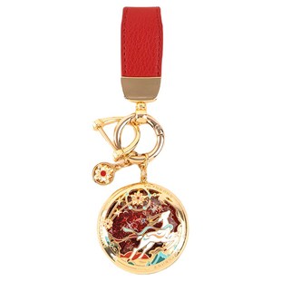 敦煌灵鹿献瑞流沙钥匙扣博物馆文创汽车钥匙书包小挂件国风钥匙链