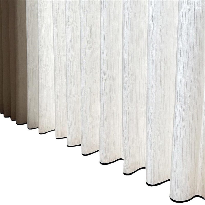 扶风纱黑边窗帘中古风复古窗帘纱透光不透人亚麻窗帘客厅阳台卧室