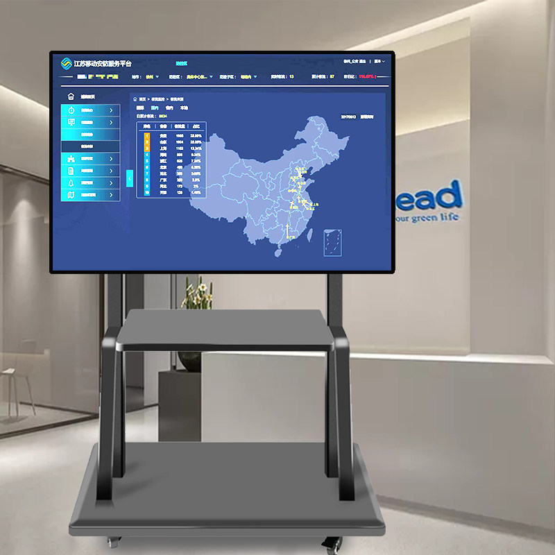 通用液晶电视机支架落地推车立式可移动旋转万向轮万能一体机架子