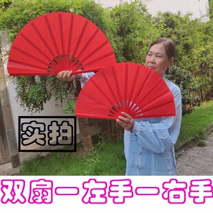 太极双扇响扇左右手一对扇功夫双扇竹骨牡丹龙凤舞蹈乾隆龙凤包邮