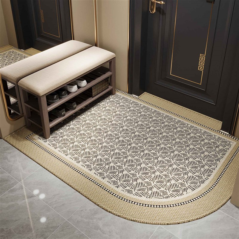 圆角中古地垫入户门进门地毯门口家用门垫防滑客厅高级玄关脚垫子