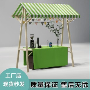 展示架车活动棚专用摆摊市集促销车夜市木质架子集市摊位架