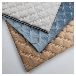 夹棉防滑布料面料自己做绒布加棉盖布布艺飘窗布头辅料沙发垫