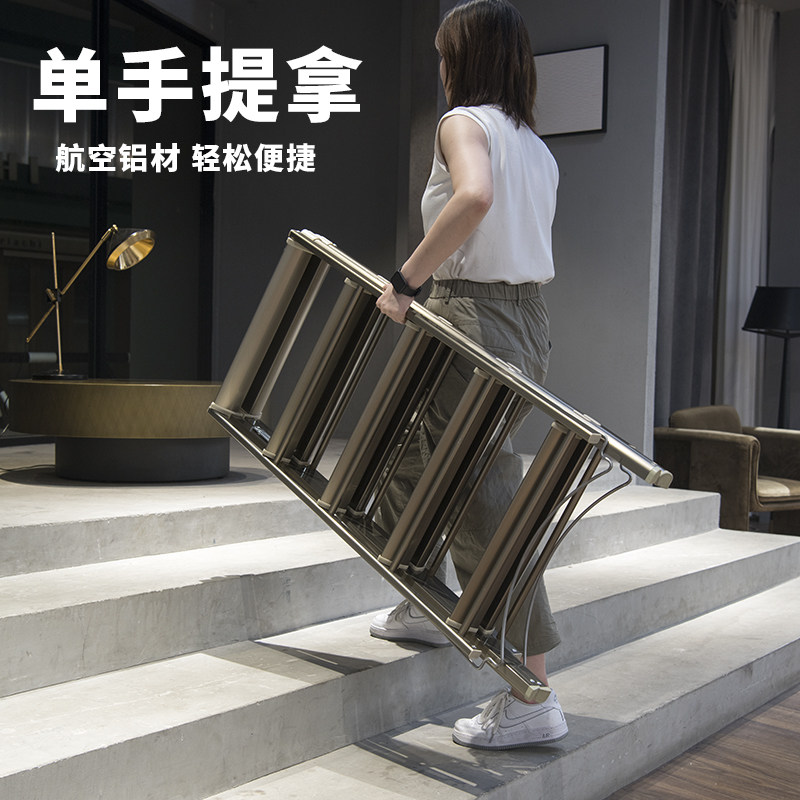 和顺新晾衣架梯子家用折叠加厚人字阳台落地衣架室外家用折叠两用