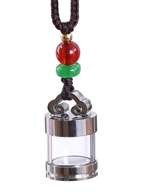 空心瓶子吊坠可打开装东西悟空瓶挂件朱砂瓶防水玻璃嘎乌饰品挂饰