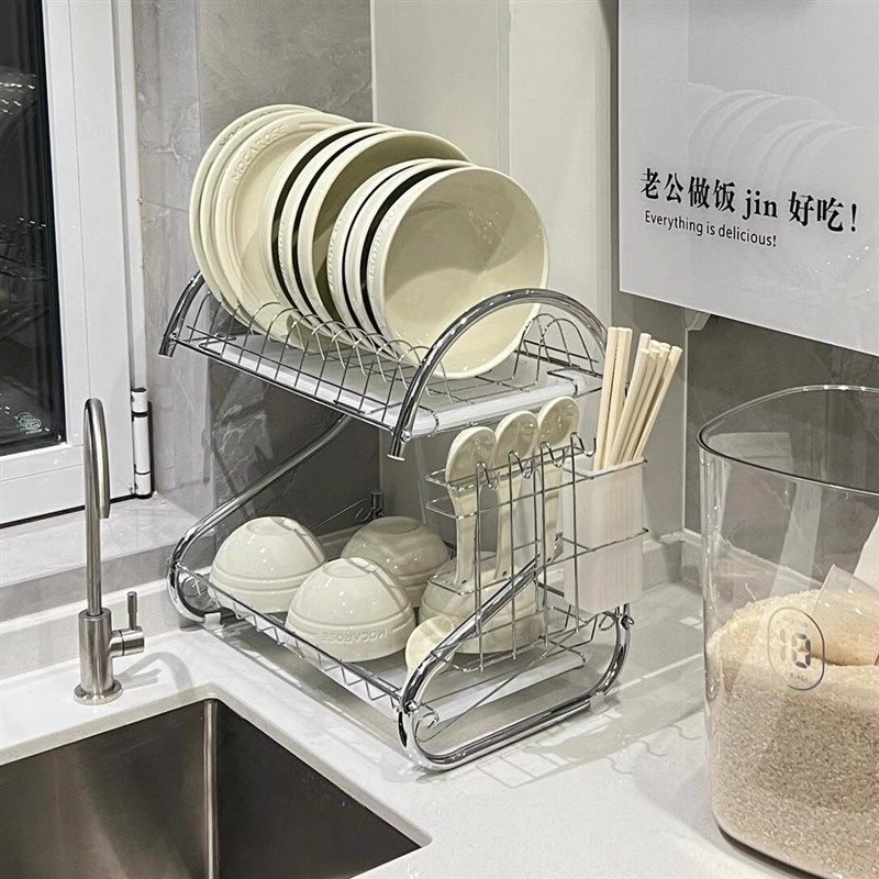 厨房碗碟置物架碗盘筷子水杯收纳架托沥水架家用不锈钢陈列展示架,厨房/烹饪用具,碗架,淘宝优惠券,粉丝福利购,淘宝优惠卷