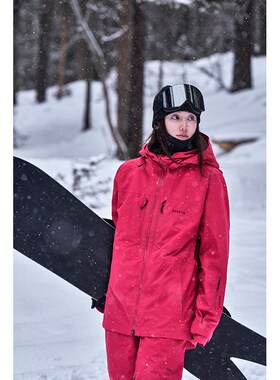 awka滑雪服女款单板专业3L全压胶防水加棉保暖防寒外套上衣男士冬