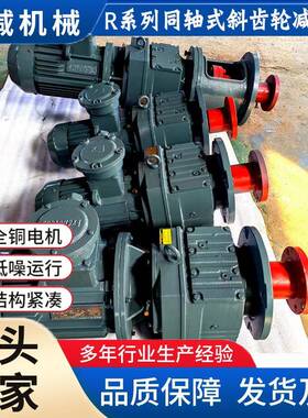 RF37RF47RF57RF67RF77RF87斜齿轮减速机立式同轴法兰安装减速电机