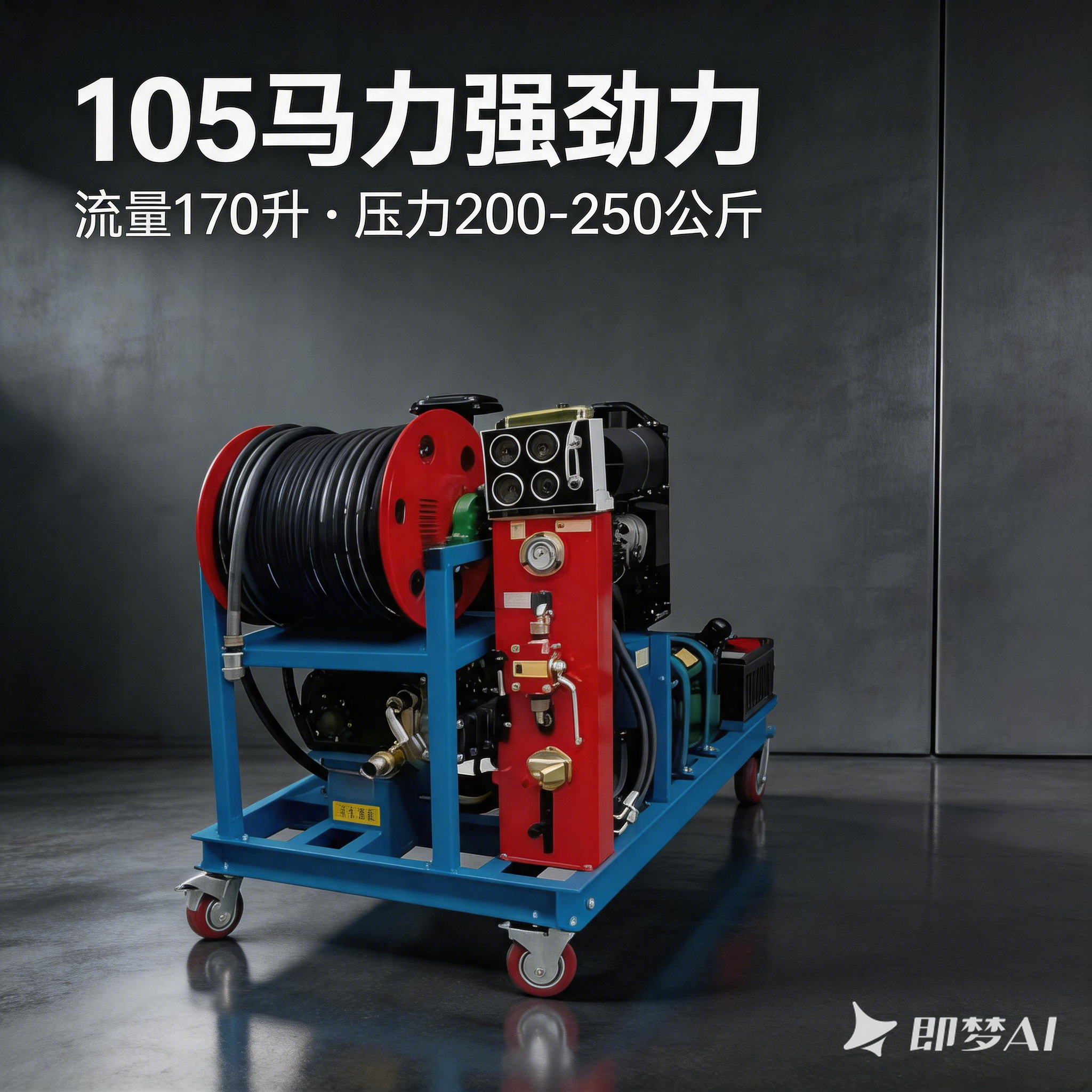 常柴四缸柴油疏通机大流量市政高