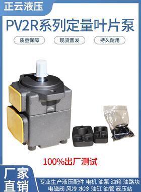 高压定量叶片泵PV2R1-6--8-10-12-14-17-19-23-31-f-r液压站泵头