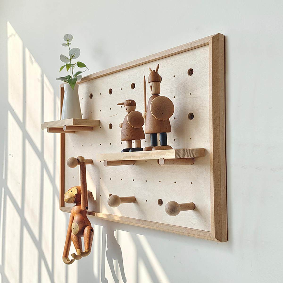 超薄2.5cm厚进口榉木电表箱装饰画洞洞板遮盖箱网路箱配电箱原木