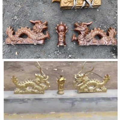 古建双龙戏珠五脊六兽正吻宝鼎翘角青瓦琉璃瓦厂家直销