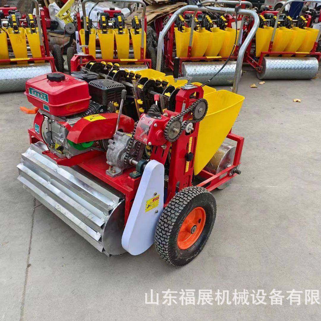 多行新款大蒜播种机农用行走式防滑轮大蒜精播机汽油柴油播种蒜机