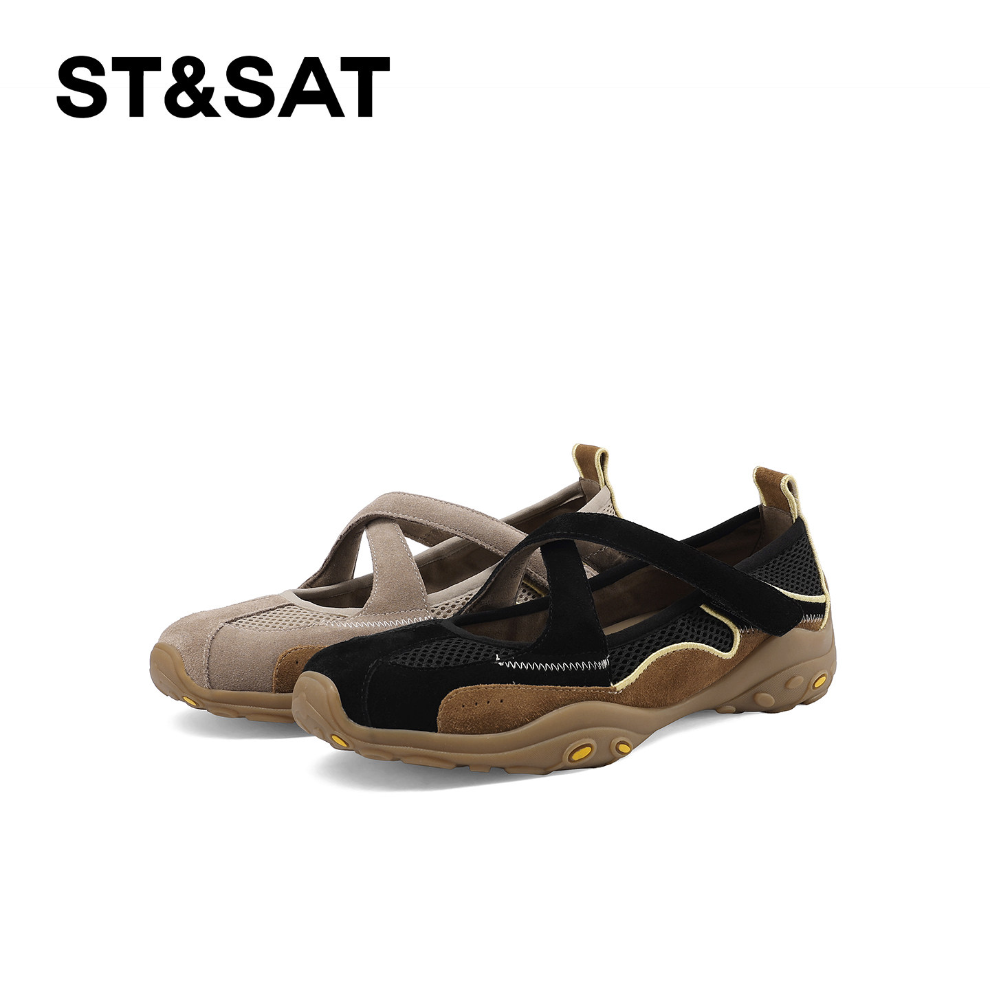 St&Sat/星期六休闲女鞋复古浅口单鞋厚底百搭圆头时尚时尚玛丽珍,女鞋,浅口单鞋,淘宝优惠券,粉丝福利购,淘宝优惠卷