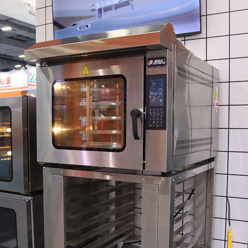 旋转式热风循环炉五盘电烤箱商用大容量法棍烤箱