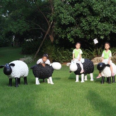 户外卡通羊雕塑玻璃钢动物摆件园林景观楼盘商场幼儿园草坪装饰品,家居饰品,户外/庭院摆件,淘宝优惠券,粉丝福利购,淘宝优惠卷