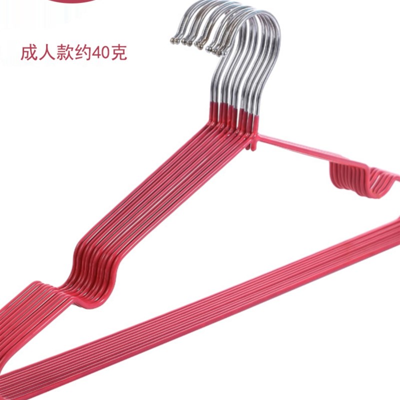 结婚衣架红d色家用宿舍时尚撑衣挂服装店衣橱多功能防滑衣服展之