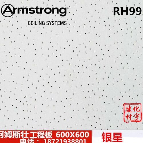 阿姆斯壮银星系列防潮RH99针孔状3697M 3698M 3690M矿棉板吊顶