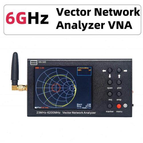 6G矢量网络分析仪天线测试仪VNA手持式便携无源有源无线电检测