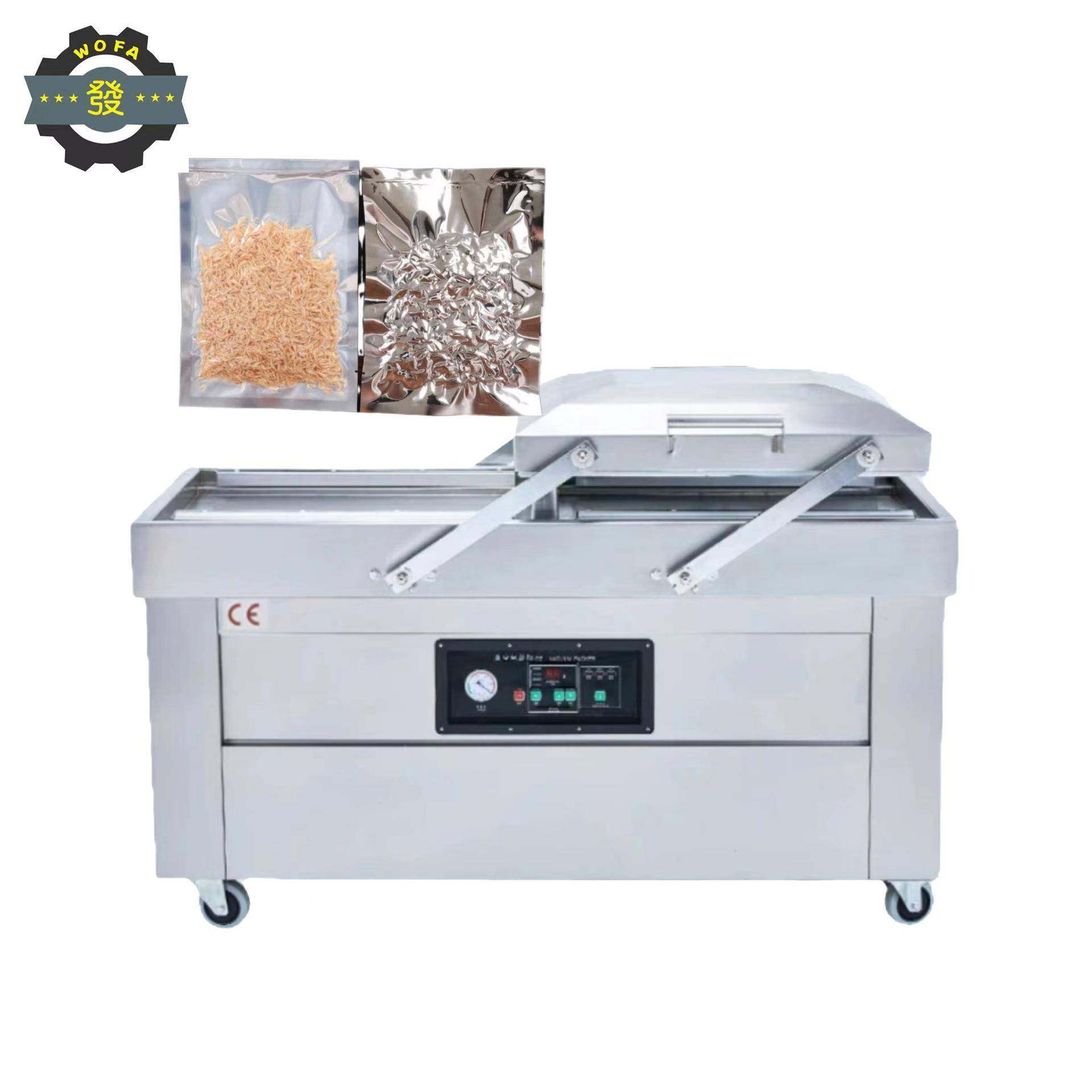 齐河双室真空包装机干湿两用酸菜真空设备卤蛋真空封口机