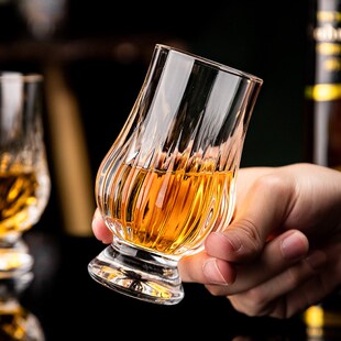 轻奢闻香杯白兰地酒杯郁金香干邑洋酒杯 水晶玻璃威士忌品鉴杯套装