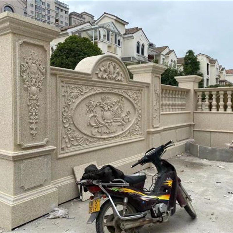 天然石材石雕浮雕小区别墅窗沿窗套门套荔枝面光面定制大理石欧式
