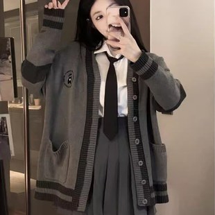 百褶裙两件套装 秋冬装 搭配一整套高级感御姐小个子学院风毛衣开衫