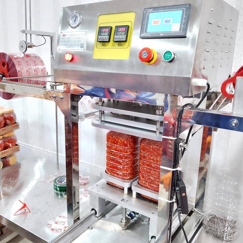 全自动食品塑料桶封口机大口径铝箔膜封盖机海鲜果酱料封口机