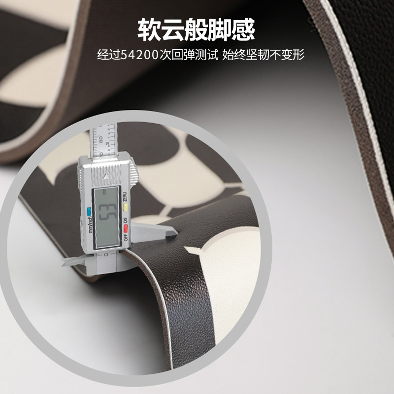 厨房地垫防滑防油防水可裁剪pvc脚垫整铺满耐脏门垫家用进门地毯