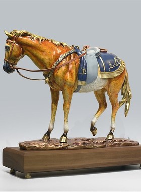 全铜马摆件马到成功生肖马家居客厅办公室桌面装饰工艺品开业礼品