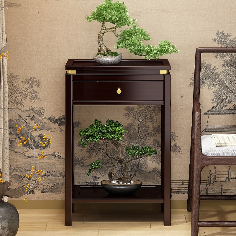 落地式花架子客厅高级p感花盆托架新款中式室内多层盆栽绿植置物
