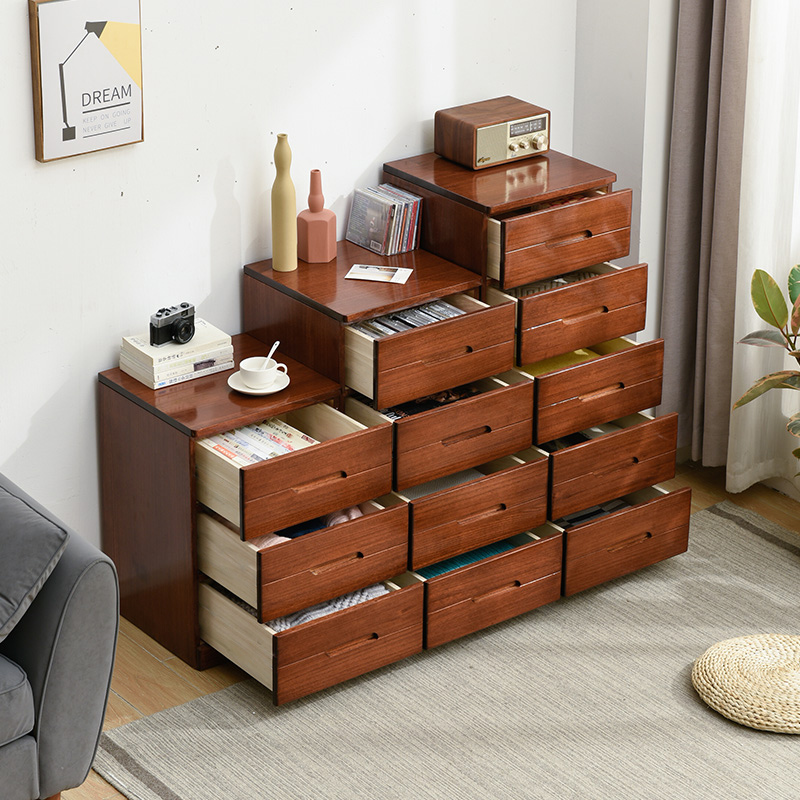 实木斗柜三四五层夹缝35/40cm抽屉式收纳柜窄柜缝隙柜卧室床头柜