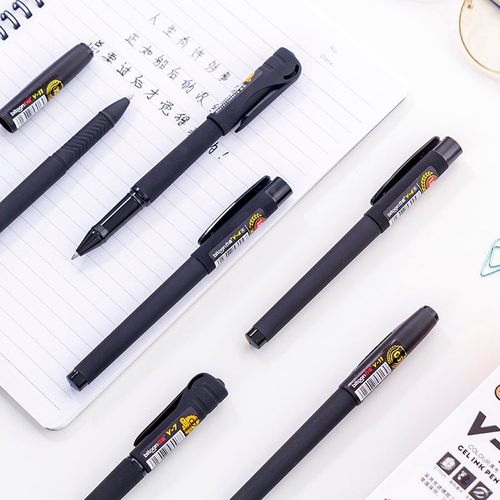韩具办公百通大容量中性笔V-11/7/4 磨砂商务签字笔0.5/0.7/1.0mm