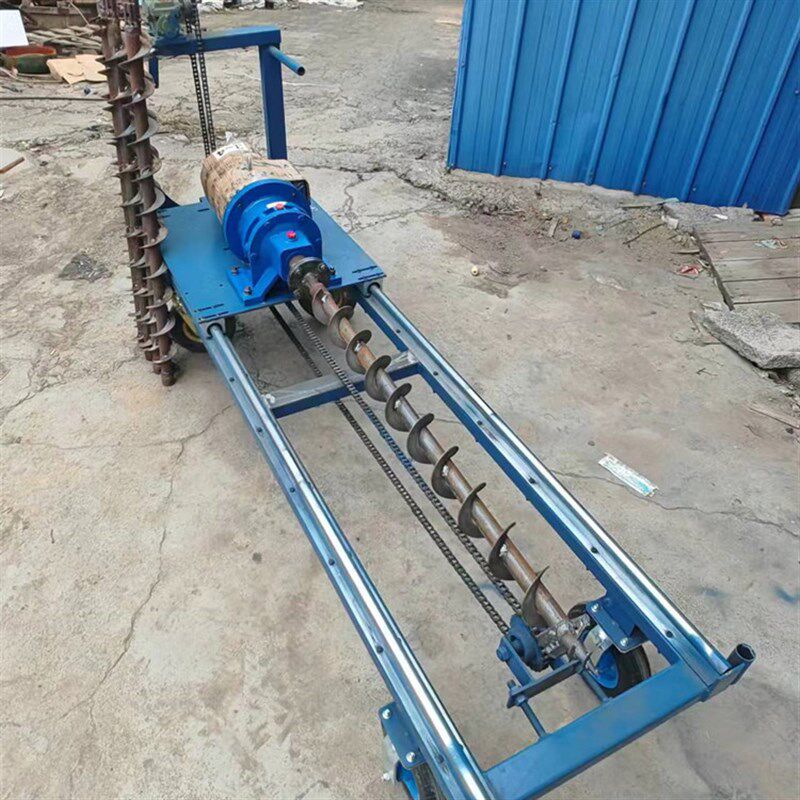 边护坡加固螺旋打洞机地下穿管横向钻孔机过路水平引孔手持打坑机