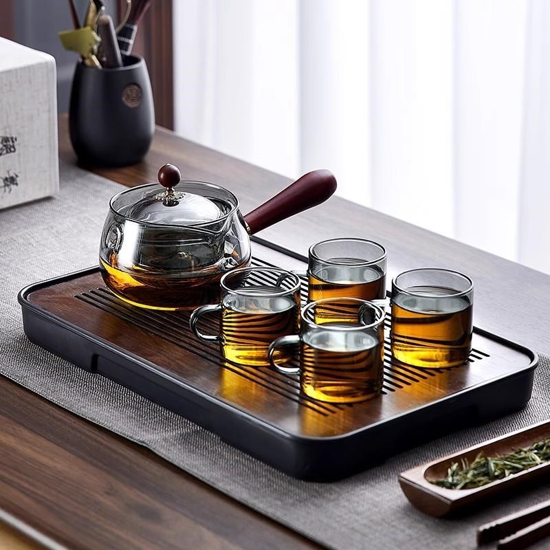 玻璃茶具泡茶壶2025新款煮茶器炉家用360旋转侧把逍遥壶烧水壶
