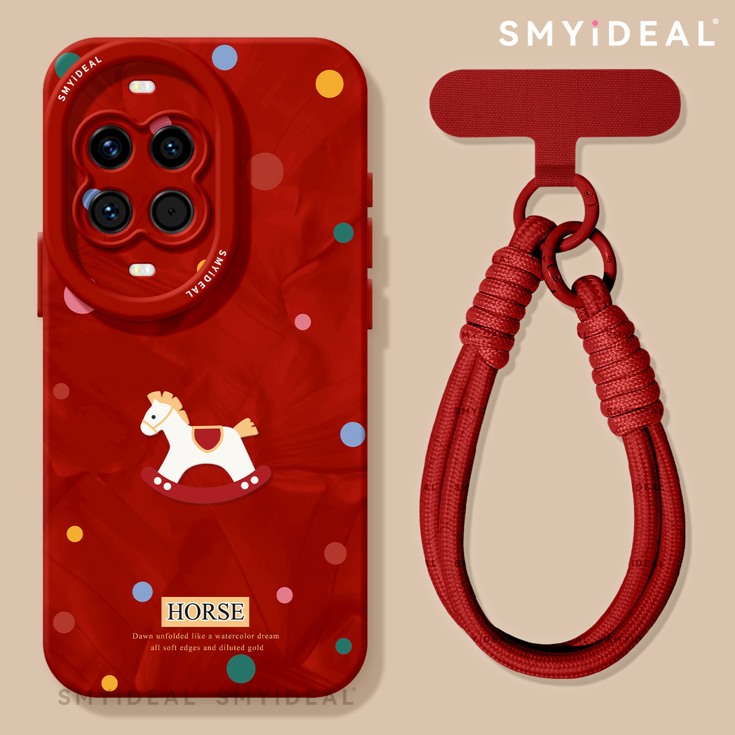 适用华为nova14手机壳女款nova13pro保护套2026新年novo12红色11过年8高级感7活力版10马年ultra波点小马外壳,3C数码配件,手机保护套/壳,淘宝优惠券,粉丝福利购,淘宝优惠卷