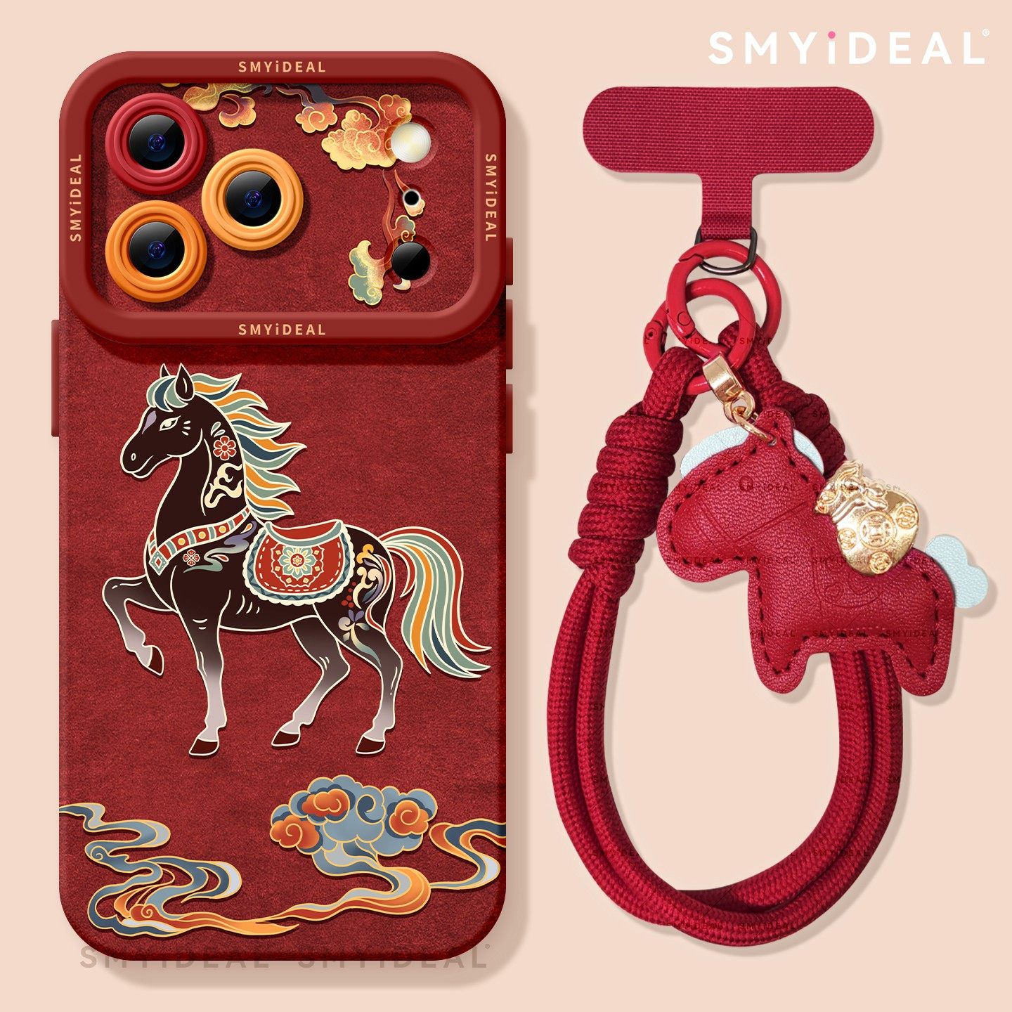 本命年适用苹果17promax手机壳iphone17新款2026马年红色16pro外壳的11敦煌黑马15超好看喜庆13过年12pro新年,3C数码配件,手机保护套/壳,淘宝优惠券,粉丝福利购,淘宝优惠卷