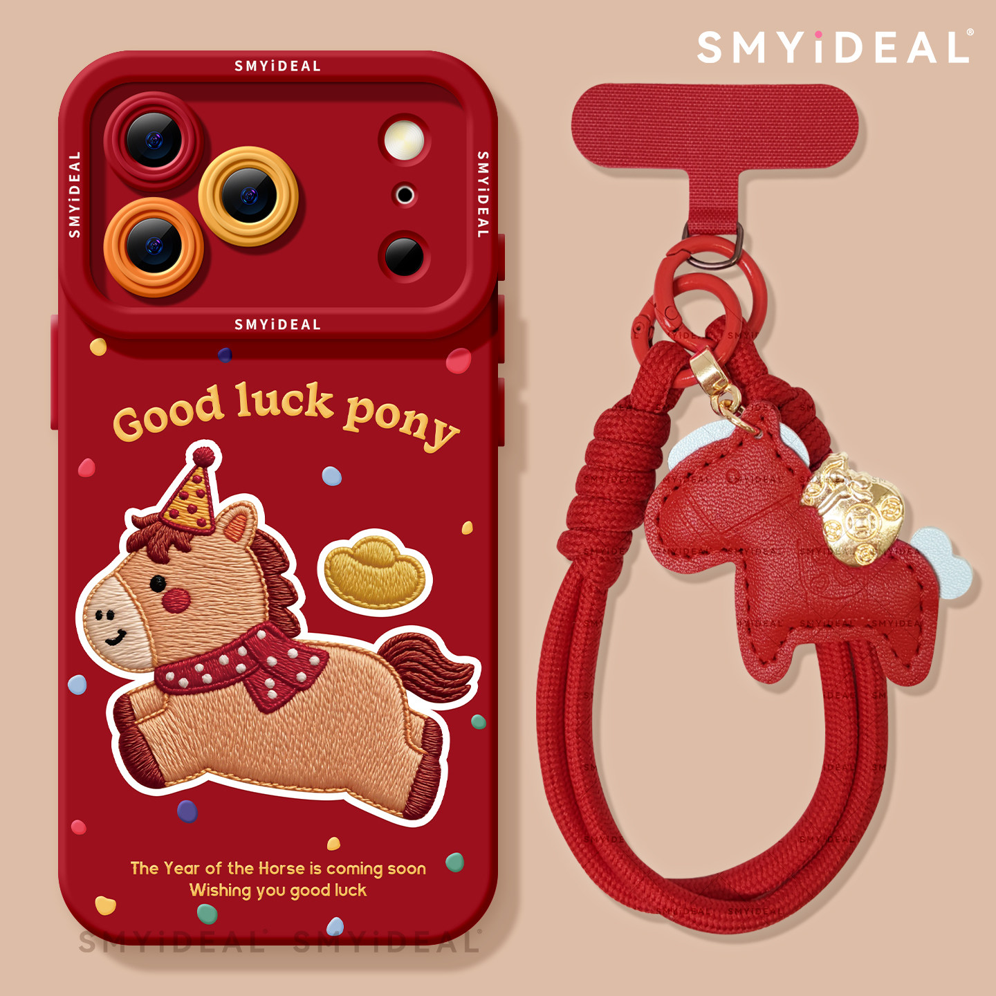 本命年适用苹果17promax手机壳iphone17新款2026马年红色16pro外壳的11围巾小马15超好看喜庆13过年12pro新年,3C数码配件,手机保护套/壳,淘宝优惠券,粉丝福利购,淘宝优惠卷