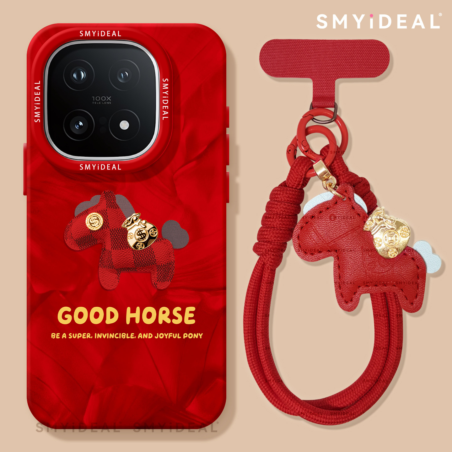 适用iqoo13手机壳女款iqoo11s保护套新年10pro金袋vivo喜庆9马年neo8pro小马13红色过年7se竞速版5本命年12,3C数码配件,手机保护套/壳,淘宝优惠券,粉丝福利购,淘宝优惠卷