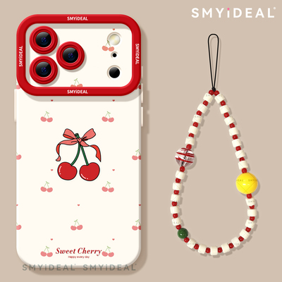 波点樱桃适用苹果17promax手机壳iphone17新款2025高级感16pro外壳的11网红爆款ip15超好看镜头13全包12硅胶