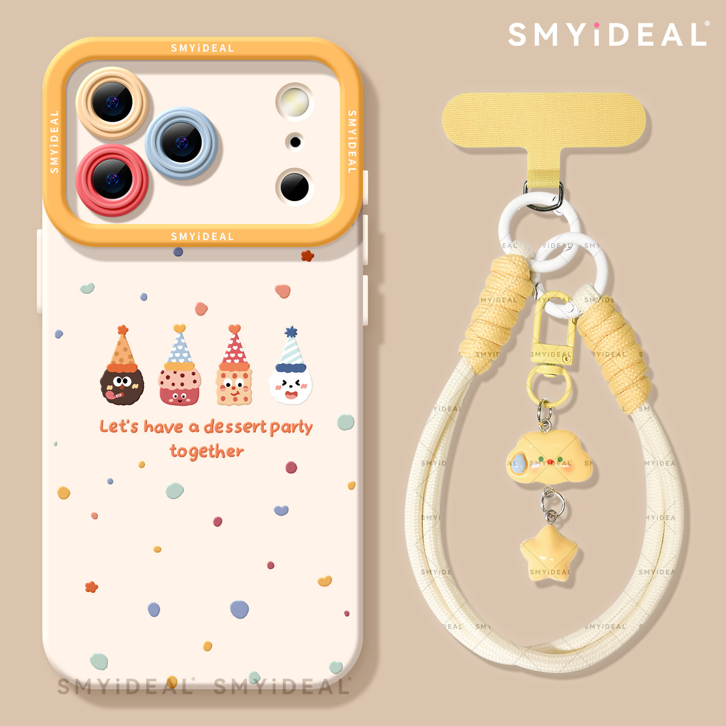 波点饼干适用苹果17promax手机壳iphone17新款2025高级感16pro外壳的11网红爆款ip15超好看镜头13全包12硅胶