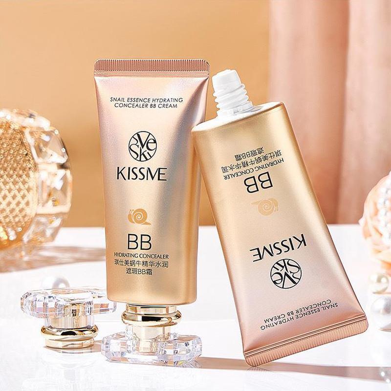 蜗牛精华BB霜水润遮瑕持久不脱妆裸妆不卡粉提亮防水防汗正品官方