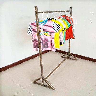 欧式铁艺服装架展示架 落地式婚纱陈列架 服装店货架侧挂龙门衣架