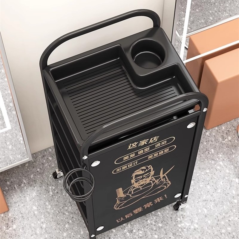 理发店工具柜美容车工具车发廊手推车多功能工具台置物架推车
