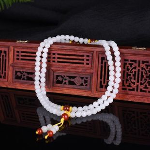 寺庙结缘师父诵经持咒受过香保平安108佛珠念珠项链手串女生款